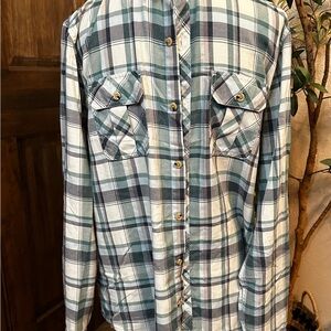 Plaid Button-Up Shirt